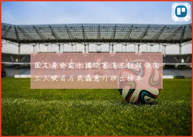 国足身价前十揭晓塞鸟王钰栋领衔三人破百万武磊意外跌出榜单